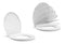 Home&Comfort D-vormige toiletbril - Softclose - Glanzend wit