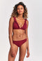 SHIWI Bobby - Dames Bikini - Leopard met ruches - Paars - maat 36