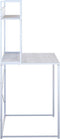 vidaXL - Computerbureau - 110x60x138 - cm - bewerkt - hout - wit