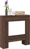 vidaXL - Haardombouw - 81x18x82 - cm - bewerkt - hout - bruin - eikenkleurig