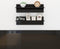 vidaXL - Wandschappen - 2 - st - 60x11,5x18 - cm - bewerkt - hout - hoogglans - zwart