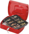 Q-CONNECT geldkoffer, 255 x 200 x 85 mm, rood