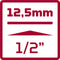Gedore RED R63043003 8-delige Slagmoerdopsleutelset - 1/2''