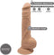 Silexd – Zeer Realistische Zuignap Dildo met Zachte Mantel en Harde Kern voor Levensechte Ervaring – 24.3 cm – beigeig