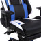 Gamestoel Tornado relax bureaustoel - met voetsteun - ergonomisch verstelbaar - zwart blauw