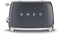 Smeg TSF01GREU - Broodrooster - 950W 2 sleuven 6 bruining-niveaus - Grijs