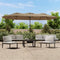 vidaXL - Parasol - dubbel - 449x245 - cm - taupe