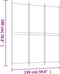 vidaXL - Kamerscherm - met - 3 - panelen - 150x180 - cm - stof - wit