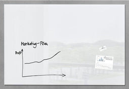 Sigel glasmagneetbord - glaswhiteboard XL - Artverum - 150x100cm - wit - SI-GL220