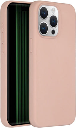 Accezz Liquid Silicone Backcover - MagSafe - Schokabsorberend - Roze (iPhone 15 Pro Max)