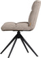 WOOOD Vinny Draaibare Eetkamerstoel - Velvet - Zand - 80x48x45