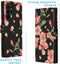 iMoshion Hoesje Geschikt voor Samsung Galaxy S23 Ultra Hoesje Met Pasjeshouder - iMoshion Design Softcase Bookcase - Zwart / Blossom Watercolor Black