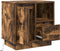 vidaXL - Nachtkastje - met - LED - Lichten - Gerookt - Eiken - 50x34,5x50 - cm
