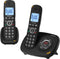 Alcatel XL595 Duoset - Dect draadloze telefoon met antwoordapparaat en grote toetsen - Zwart (2 stuks)