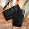 Selencia Hoesje Geschikt voor Samsung Galaxy A52 (4G) / A52s / A52 (5G) Hoesje Met Pasjeshouder - Selencia Eny Uitneembare Vegan Lederen Clutch - Zwart
