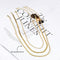 LeLu Ketting Dames - 3-delige Choker - Goudkleurig - Goldplated - 41.9cm (3 stuks)