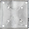 vidaXL Grondpinnen 2 st 14x14x91 cm gegalvaniseerd staal zilverkleurig