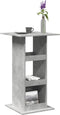 vidaXL - Bartafel - met - opbergruimte - 60x60x102 - cm - bewerkt - hout - betongrijs