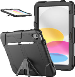 Tablet Hoes Geschikt voor iPad 10 (2022) 10.9 inch - Extreme Protection Army Backcover tablet - Zwart