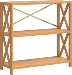 vidaXL - Kastje - 3-laags - 80x30x78 - cm - massief - eikenhout