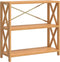 vidaXL - Kastje - 3-laags - 80x30x78 - cm - massief - eikenhout