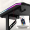 Huzaro Hero 3.6 - Gamingbureau - RGB-verlichting - Zwart - 140x60 cm