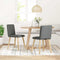 vidaXL - Eetkamerstoelen - 2 - st - stof - donkergrijs
