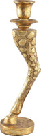 PTMD Landon Kandelaar Giraffepoot - 12 x 10 x 37 cm - Poly - Goud