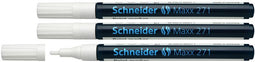 Schneider lakmarker - Maxx 271 - 1-2 mm - wit - 3 stuks - S-127149-3