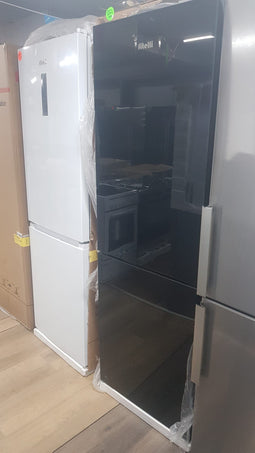 Fitteli koelkast - No Frost - 310L - Zwart Glas
