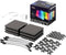 Twinkly Squares - Starterset - App-gestuurde LED wandlamp RGB - Zwart (6 stuks)