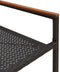 vidaXL - Stapelbare - Tuinmeubels - met - Kussens - - - 2 - Delige - Set - in - Zwart - Poly - Riet
