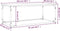 vidaXL - Salontafel - 102x50x40 - cm - bewerkt - hout - en - ijzer - bruin - eikenkleur