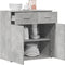 vidaXL - Dressoir - 79x38x80 - cm - bewerkt - hout - betongrijs