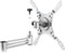 Tv muurbeugel voor 13-43 inch scherm - Compact - Full-motion - Tot 15kg - Zilver