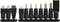 Goobay 64568 - Voedingsadapter 12V 12W - 11 pluggen - Zwart
