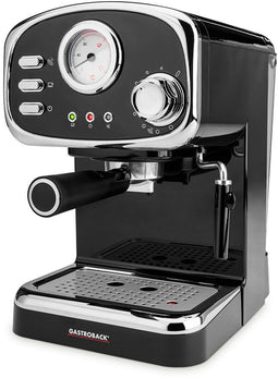 Gastroback Espresso Basic - Espressomachine - 15 bar - 1,25L - Zwart/Roestvrijstaal