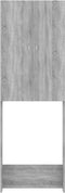 vidaXL - Wasmachinekast - 64x25,5x190 - cm - grijs - sonoma - eikenkleurig