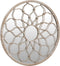 vidaXL - Spiegel - rond - 60x3 - cm - ijzer - zandkleurig