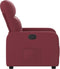 Fauteuil verstelbaar stof wijnrood