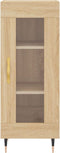 vidaXL - Dressoir - 34,5x34x90 - cm - bewerkt - hout - sonoma - eiken