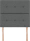 vidaXL - Hoofdbord - met - Knopen - Donkergrijs - 80 - cm