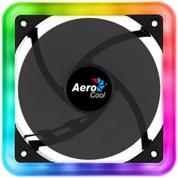 Aerocool Edge 14 - Ventilator 140mm - LED A-RGB 1200 RPM 35,4 CFM 19,7 dBA - Zwart
