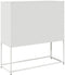 vidaXL - Dressoir - 100,5x39x107 - cm - koudgewalst - staal - wit