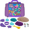 Kinetic Sand - Zeemeerminkoffer - 907g kinetisch zand met 7 gereedschappen - Groen Paars (1 stuk)