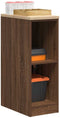 vidaXL - Garagekast - 30x51x85 - cm - massief - grenenhout - bruin - eikenkleurig