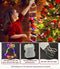 Outdoor kerstverlichting LED ladder kerstman 200 cm - batterij - 150 lampjes - multicolor