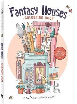 Carla Kamphuis - Fantasy Houses - Kleurboek voor volwassenen - 72 pagina's