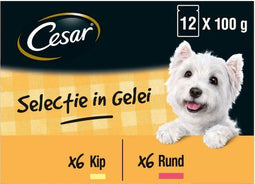 Cesar Maaltijdzakjes Multipack Adult - Hondenvoer - 4 x 12 stuks (4 x 12 stuks)
