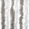 vidaXL - Vliegengordijn - 56x185 - cm - chenille - lichtgrijs - en - wit
